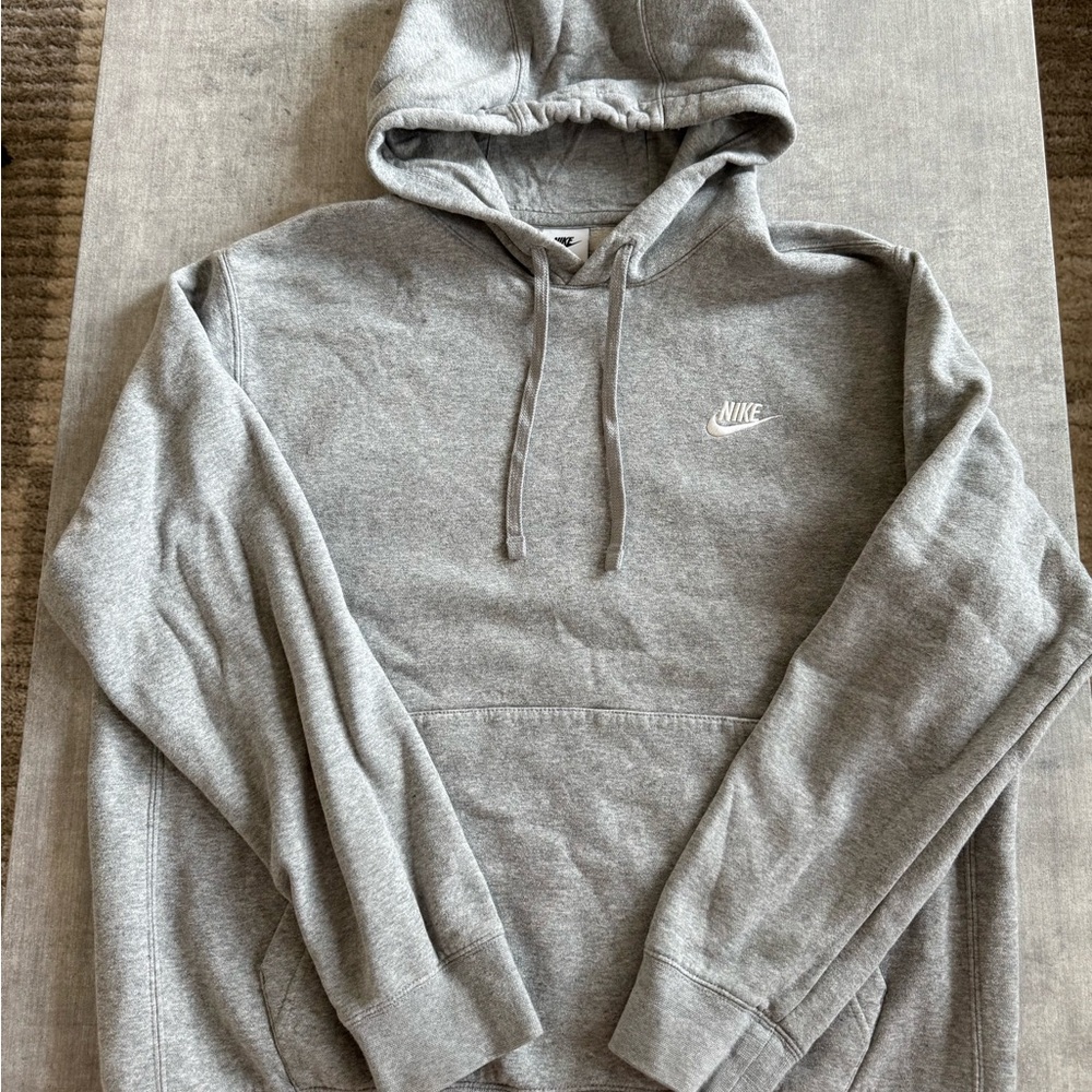 Nike Men's Heather Gray Hoodie